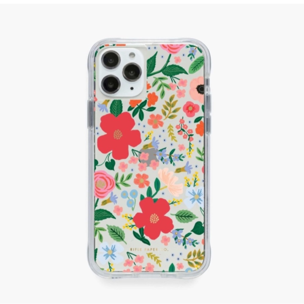 Rifle Paper Co Clear Wild Rose iPhone Case